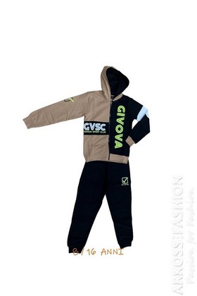 Tuta zip con cappuccio